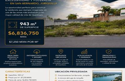 Terreno residencial en San Bernardo, Juriquilla